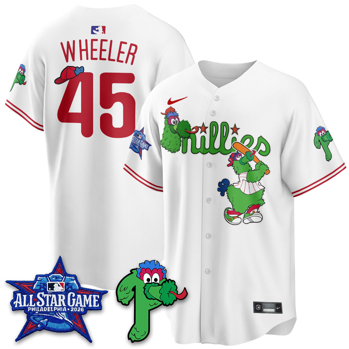 Philadelphia Phillies Phanatic Vapor Limited Jersey - Stitched