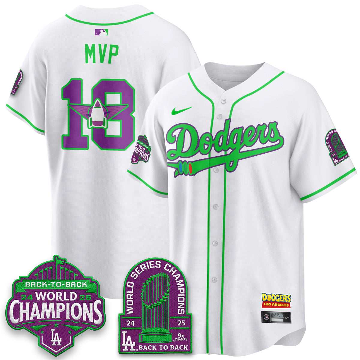 Los Angeles Dodgers 2026 Space Ranger Vapor Limited Jersey - Stitched-Cuztomshoes