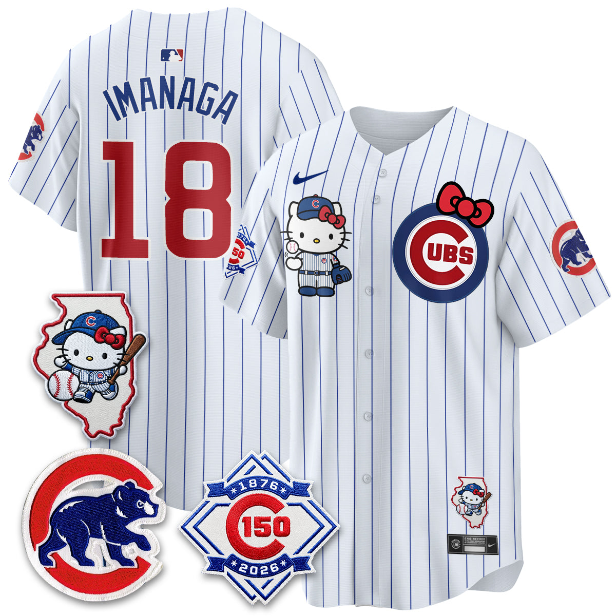 Chicago Cubs x Meow KT Vapor Premier Limited Jersey - Stitched V2