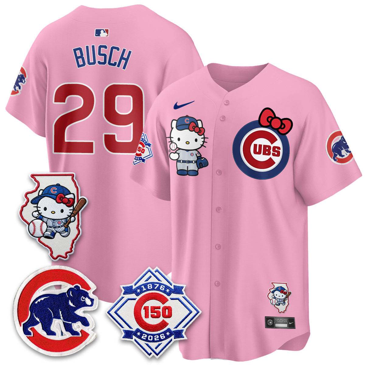 Chicago Cubs x Meow KT Vapor Premier Limited Jersey - Stitched V2