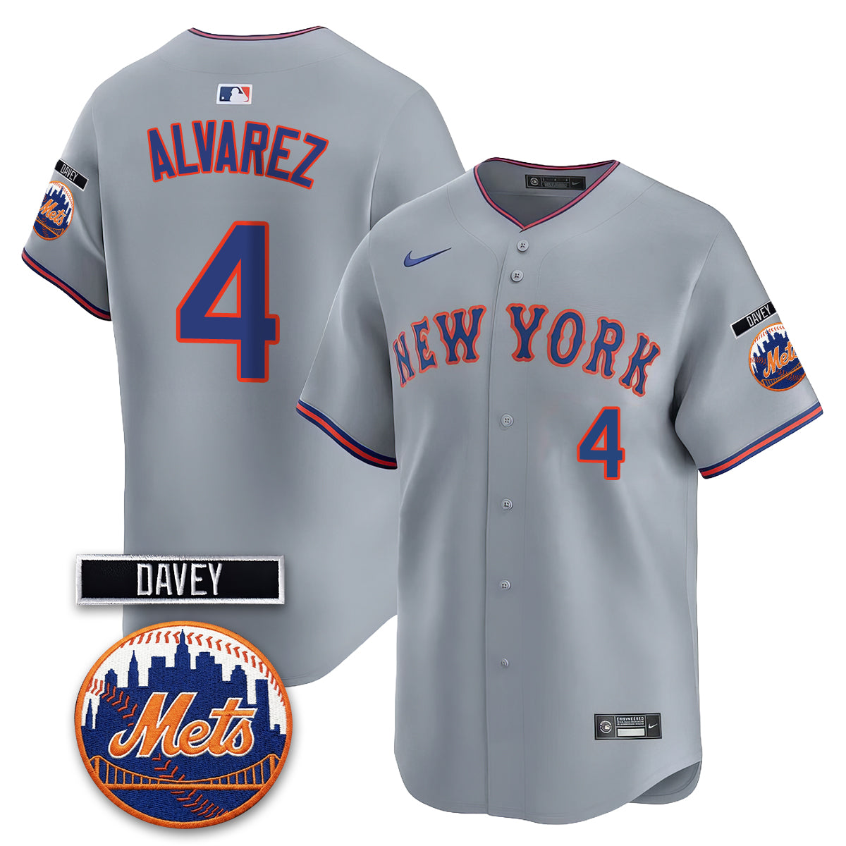 New York Mets 2026 Davey Johnson Memorial Vapor Limited Jersey - Stitched