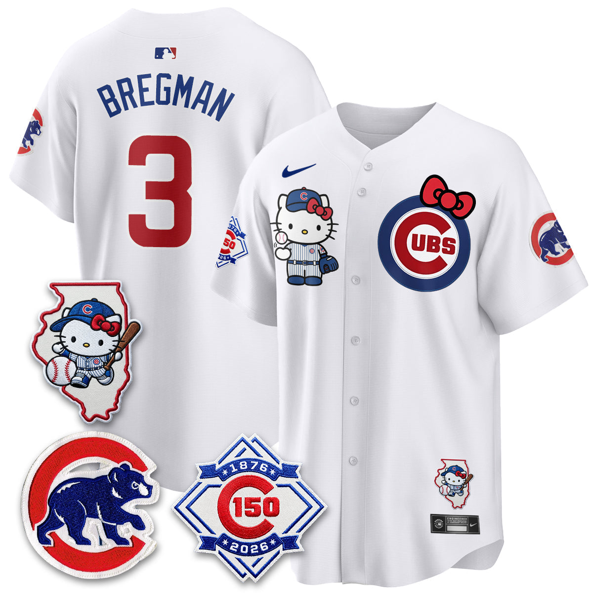 Chicago Cubs x Meow KT Vapor Premier Limited Jersey - Stitched V2
