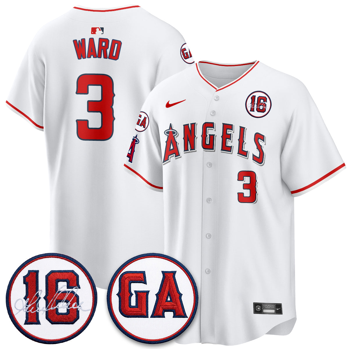 Los Angeles Angels Garret Anderson Tribute Patch Vapor Premier Limited Jersey - Stitched-Cuztomshoes