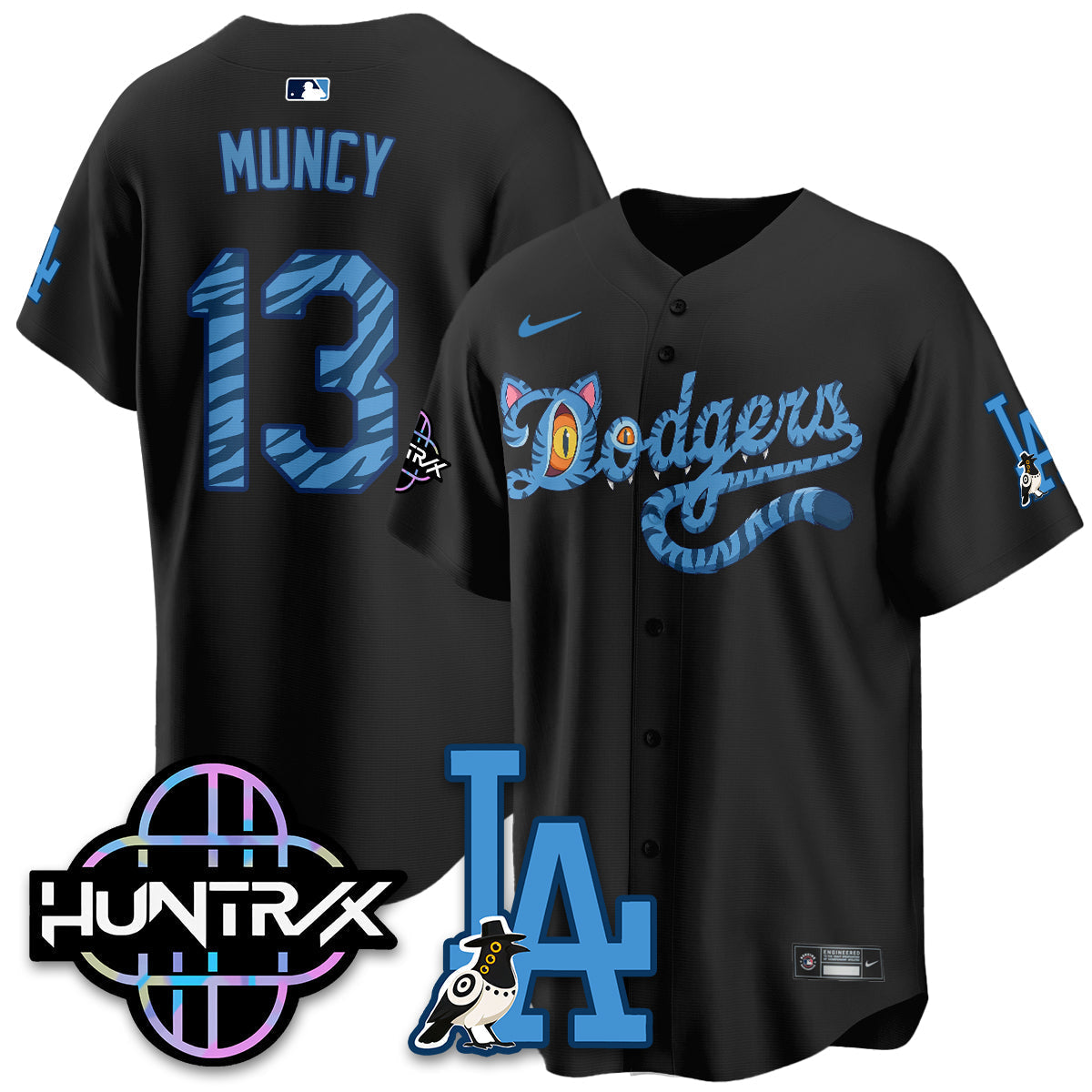 Los Angeles Dodgers x K-Pop Demon Hunters 2026 Vapor Jersey - Stitched-Cuztomshoes