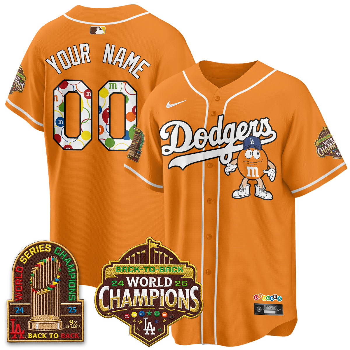 Los Angeles Dodgers x m&m Vapor Custom Jersey - Stitched-Cuztomshoes