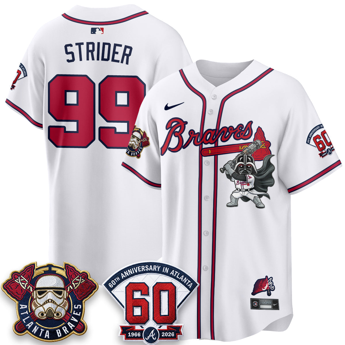 Atlanta Braves x SW Vapor Limited Jersey - Stitched