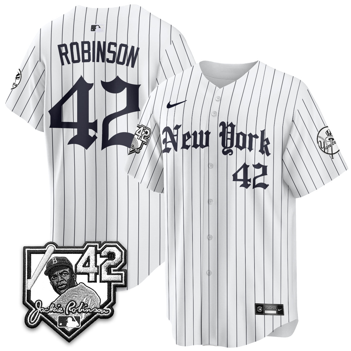New York Yankees 2026 Jackie Robinson Day Gothic Vapor Limited Jersey - Stitched