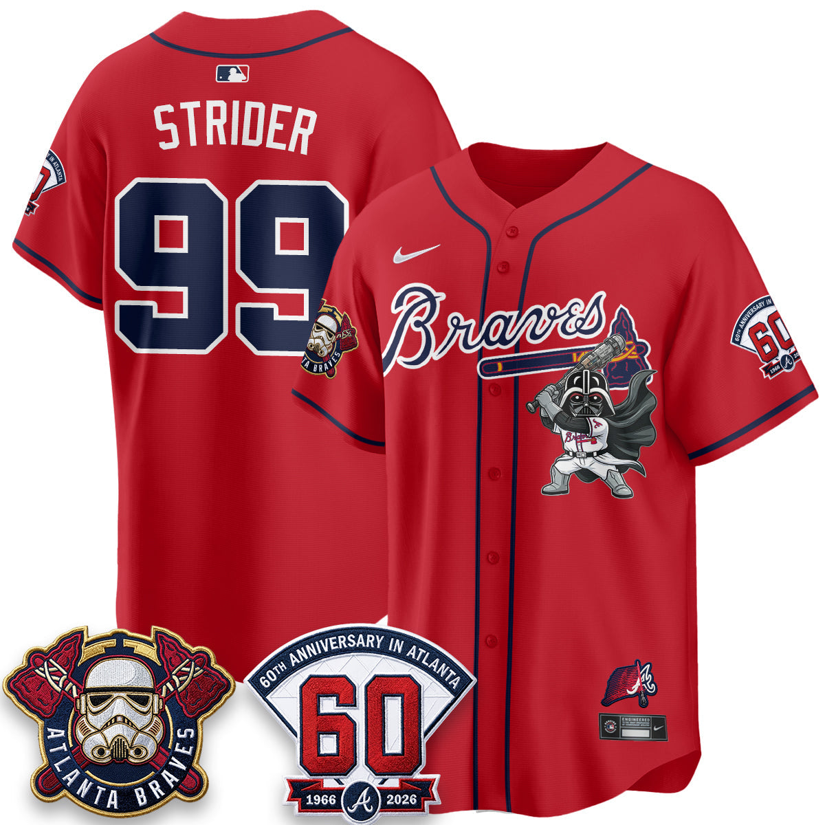 Atlanta Braves x SW Vapor Limited Jersey - Stitched