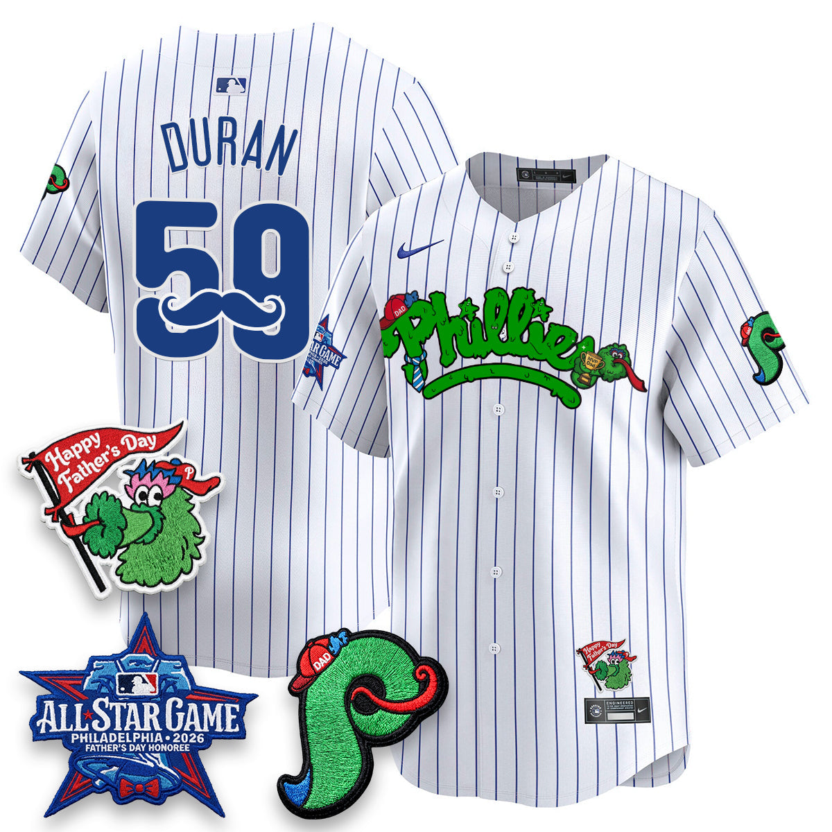 Philadelphia Phillies Happy Father's Day Vapor Jersey - Stitched