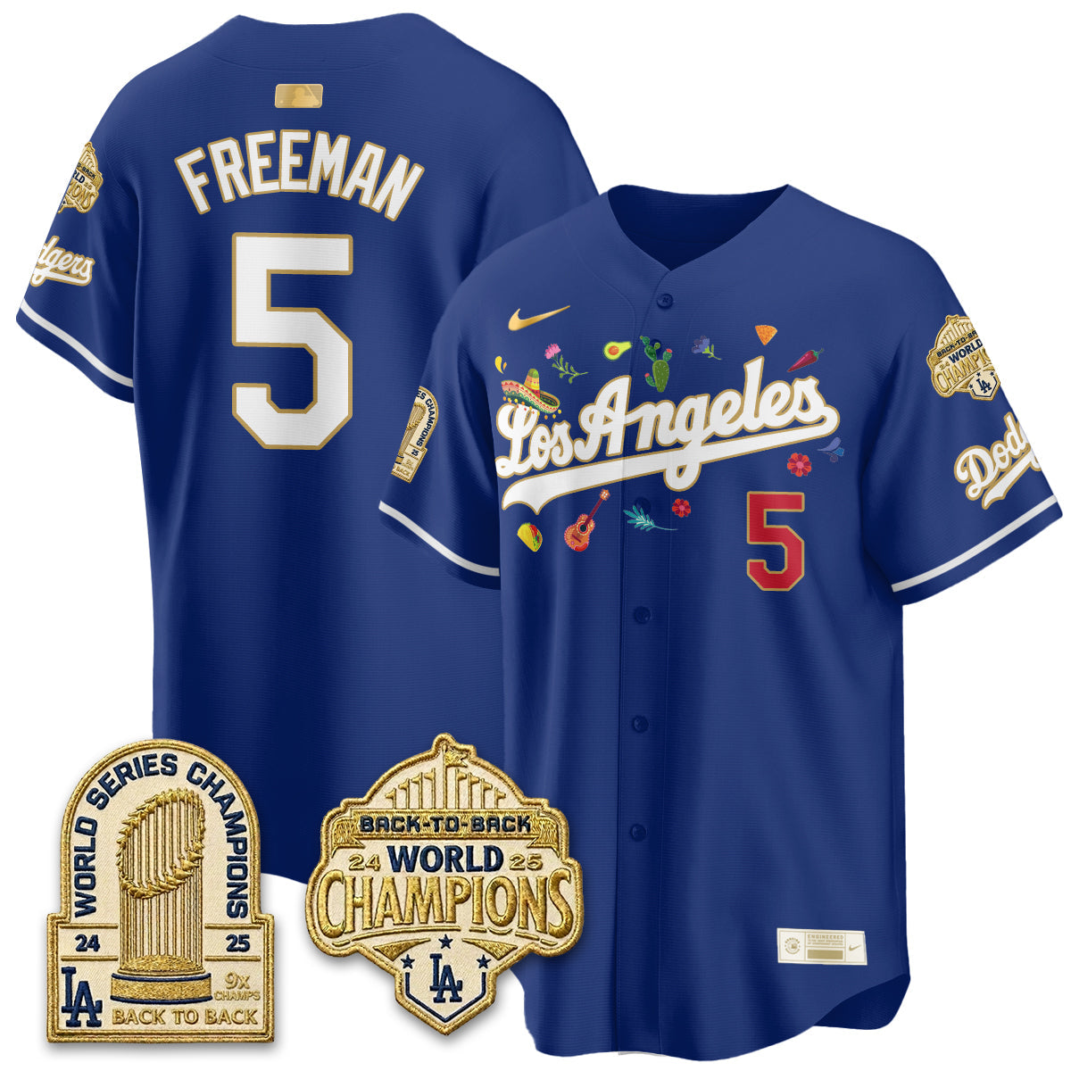 Los Angeles Dodgers Mexican Heritage 2026 Premier Limited Vapor Jersey - Stitched-Cuztomshoes