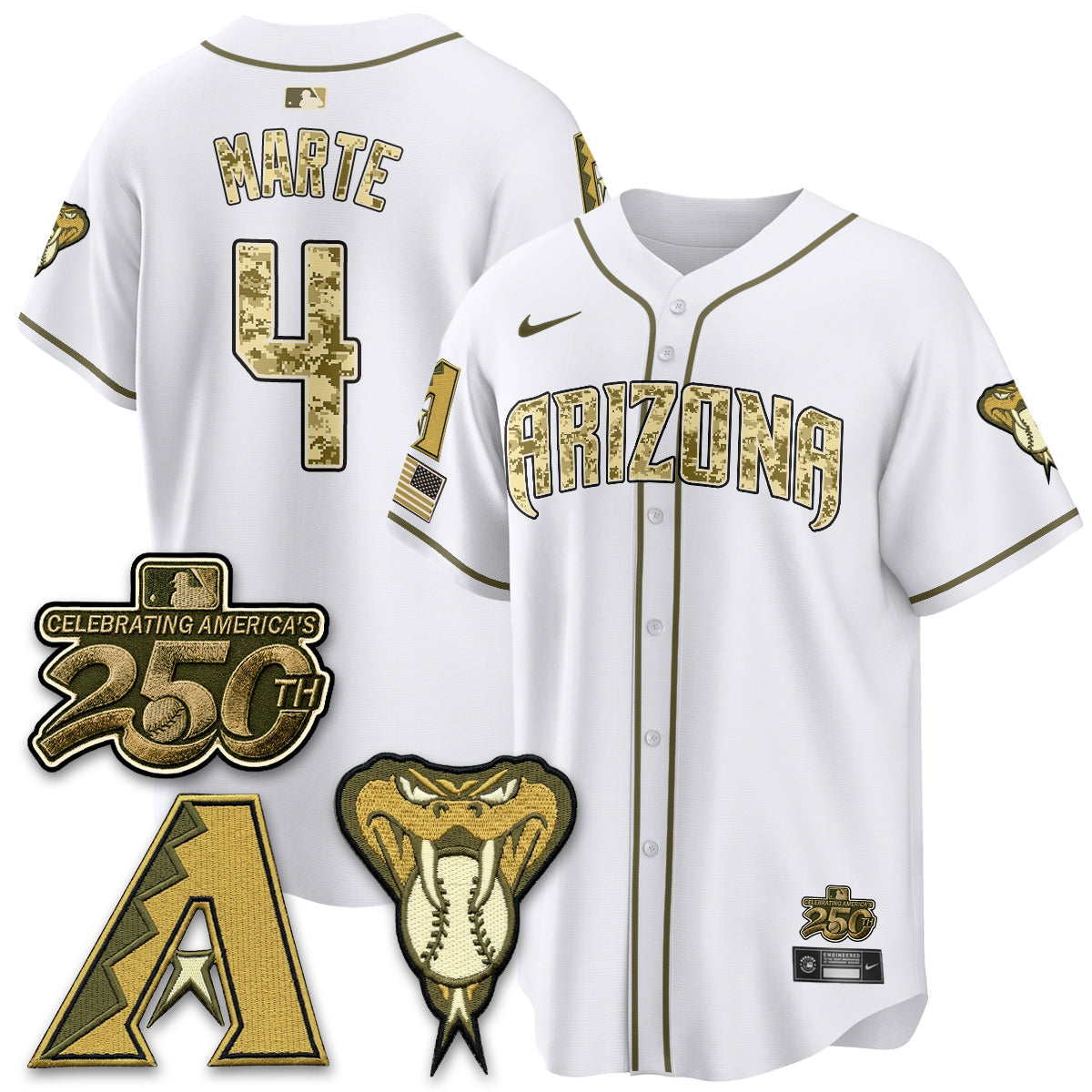 Arizona Diamonbacks Salute to Service 2026 Vapor Premier Limited Jersey - Stitched-Cuztomshoes