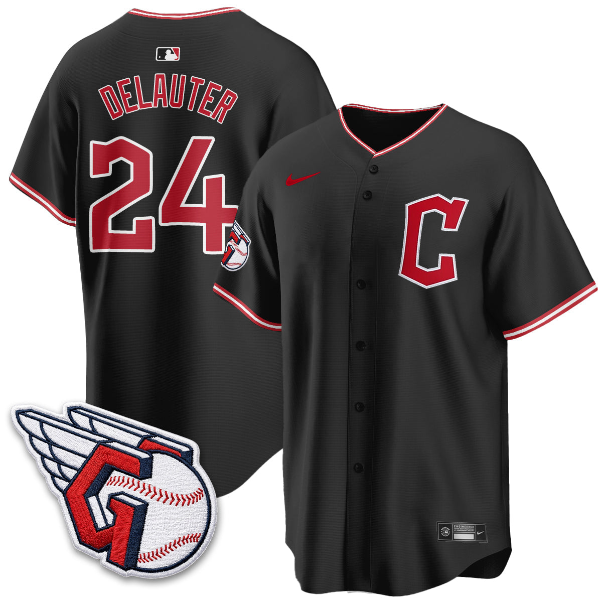 Cleveland Guardians 2026 Black Out Style Limited Vapor Jersey - Stitched