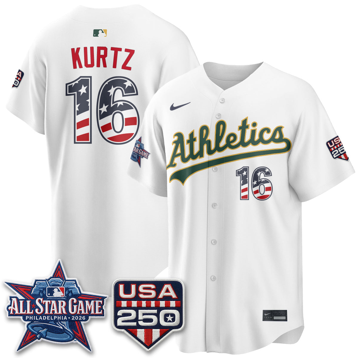 Athletics 2026 All Star Edition Vapor Jersey - Stitched