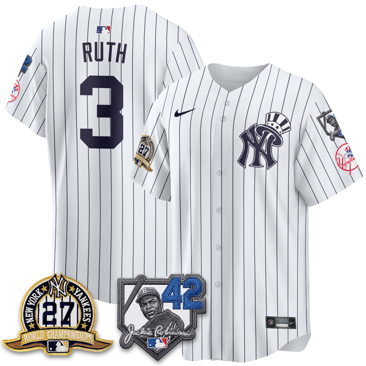 New York Yankees 2026 Jackie Robinson Day Vapor Limited Gold Edition Jersey - Stitched - V2