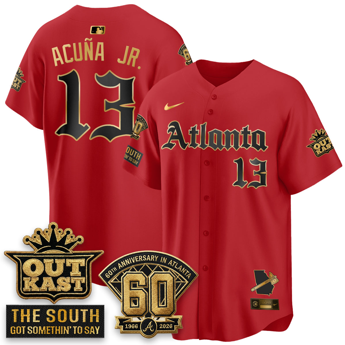 Atlanta Braves 2026 Gothic Edition Vapor Limited Jersey - Stitched