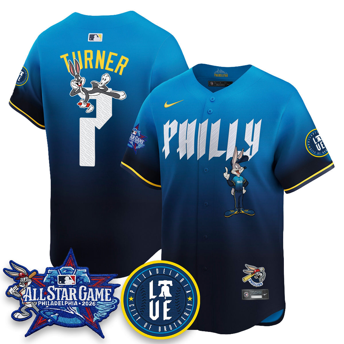 Philadelphia Phillies x Bunny Vapor Premier Limited Jersey - Stitched