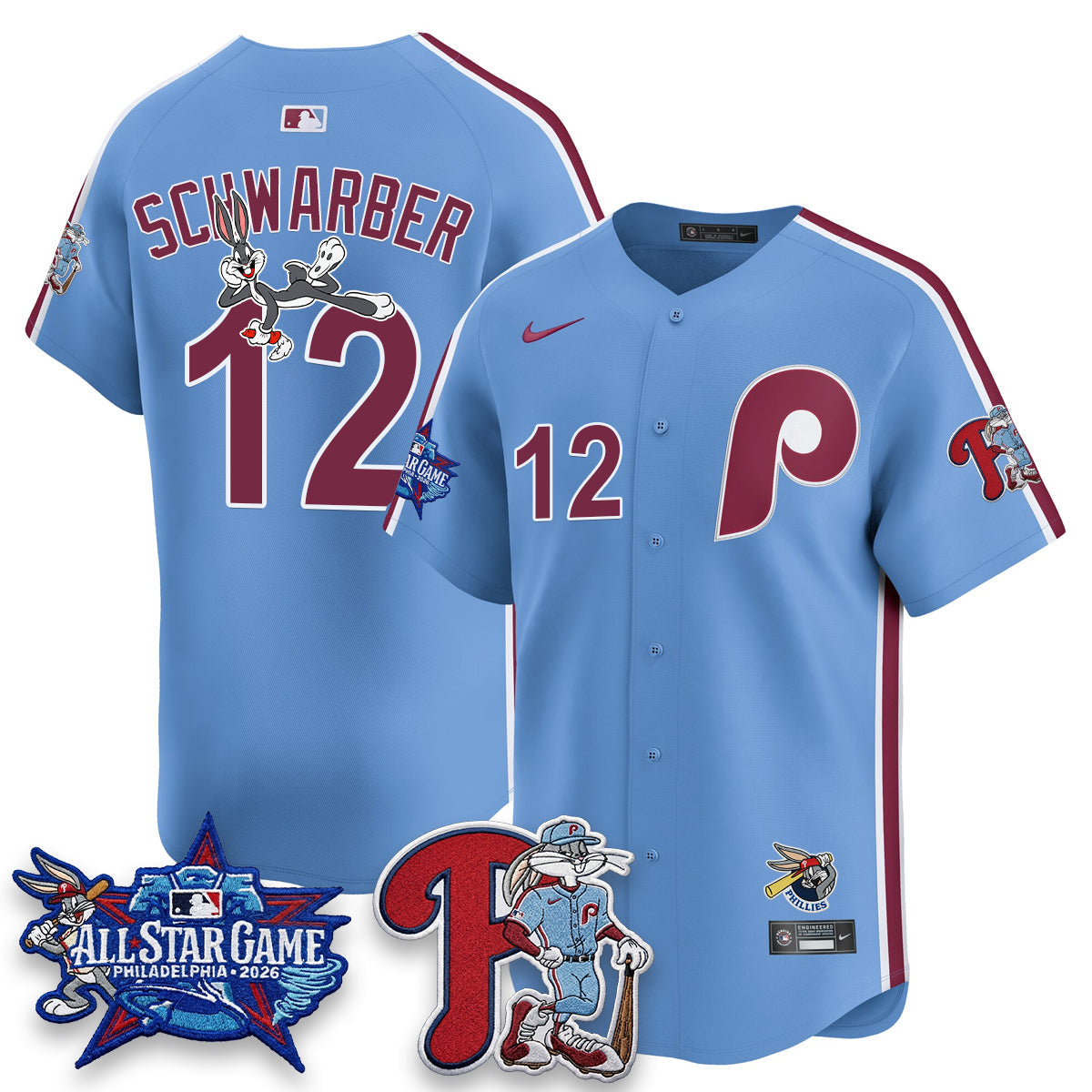 Philadelphia Phillies x Bunny Vapor Premier Limited Jersey - Stitched