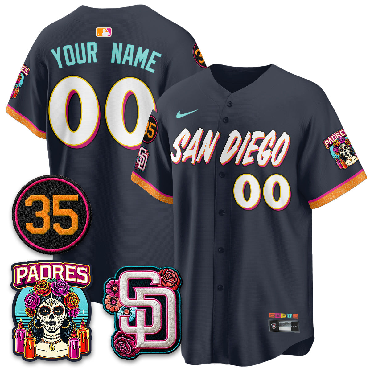 San Diego Padres 2026 City Connect Vapor Premier Limited Custom Jersey - Stitched V2