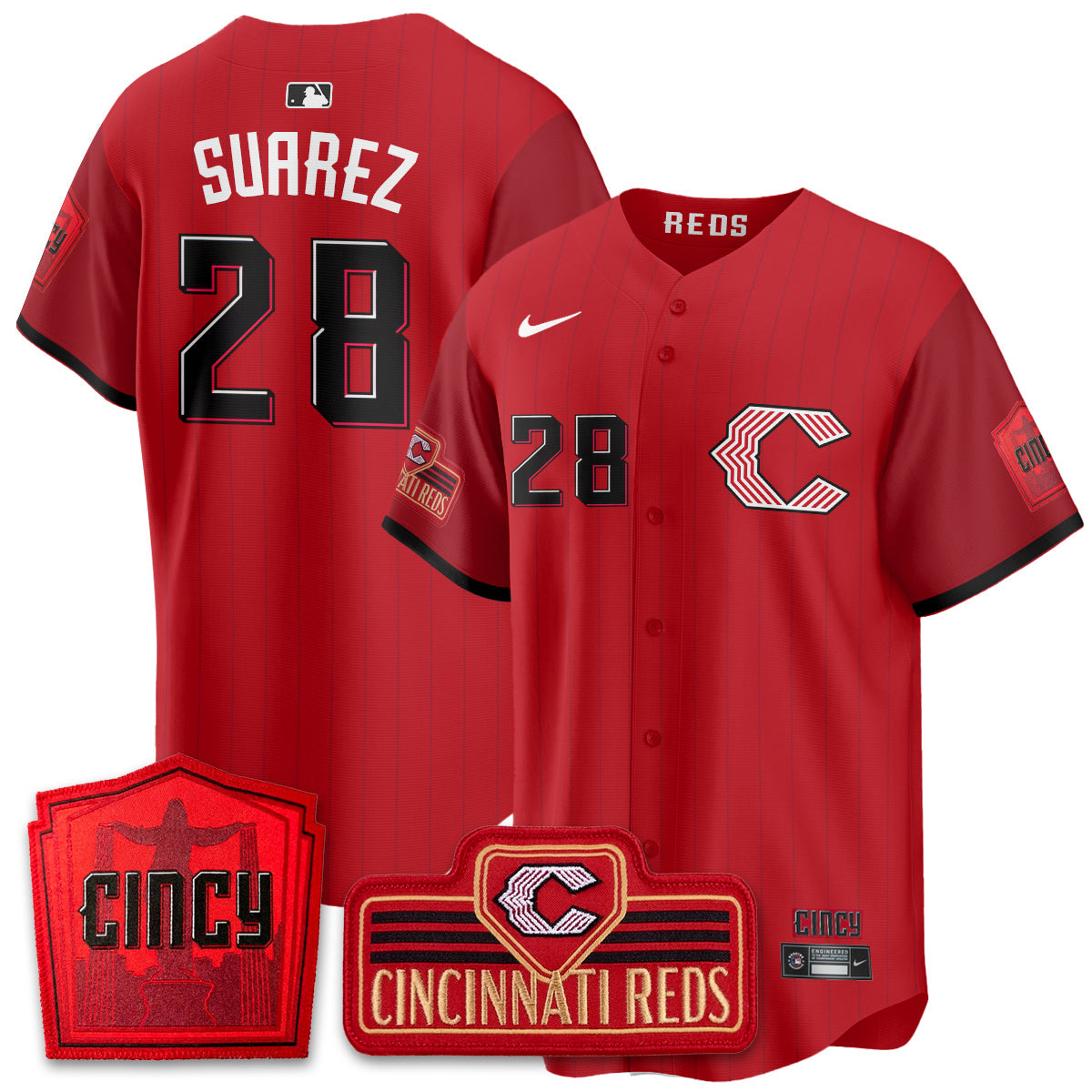 Cincinnati Reds 2026 City Connect Limited Premier Vapor Jersey - Stitched