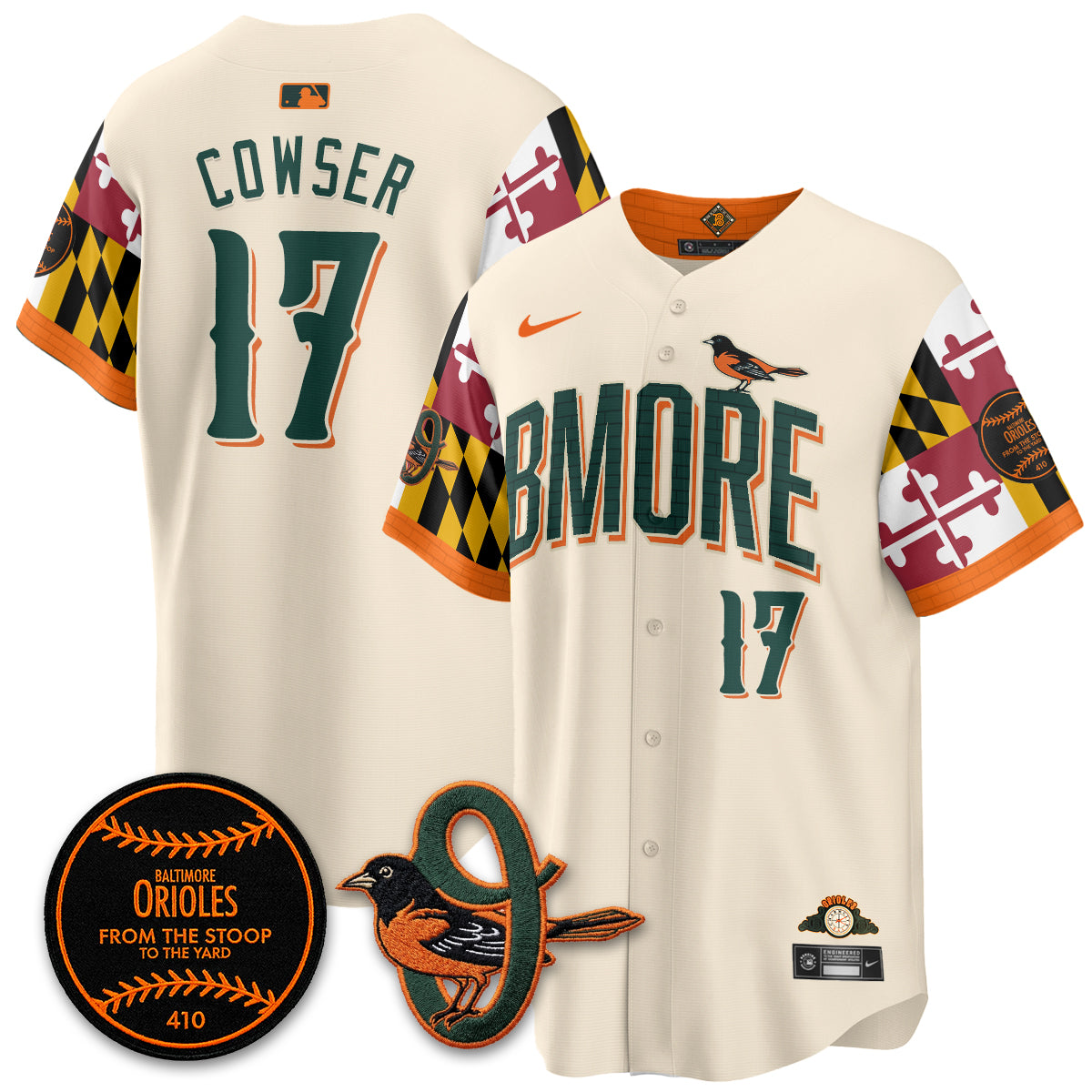 Baltimore Orioles x Maryland State Flag 2026 Vapor Jersey - Stitched-Cuztomshoes