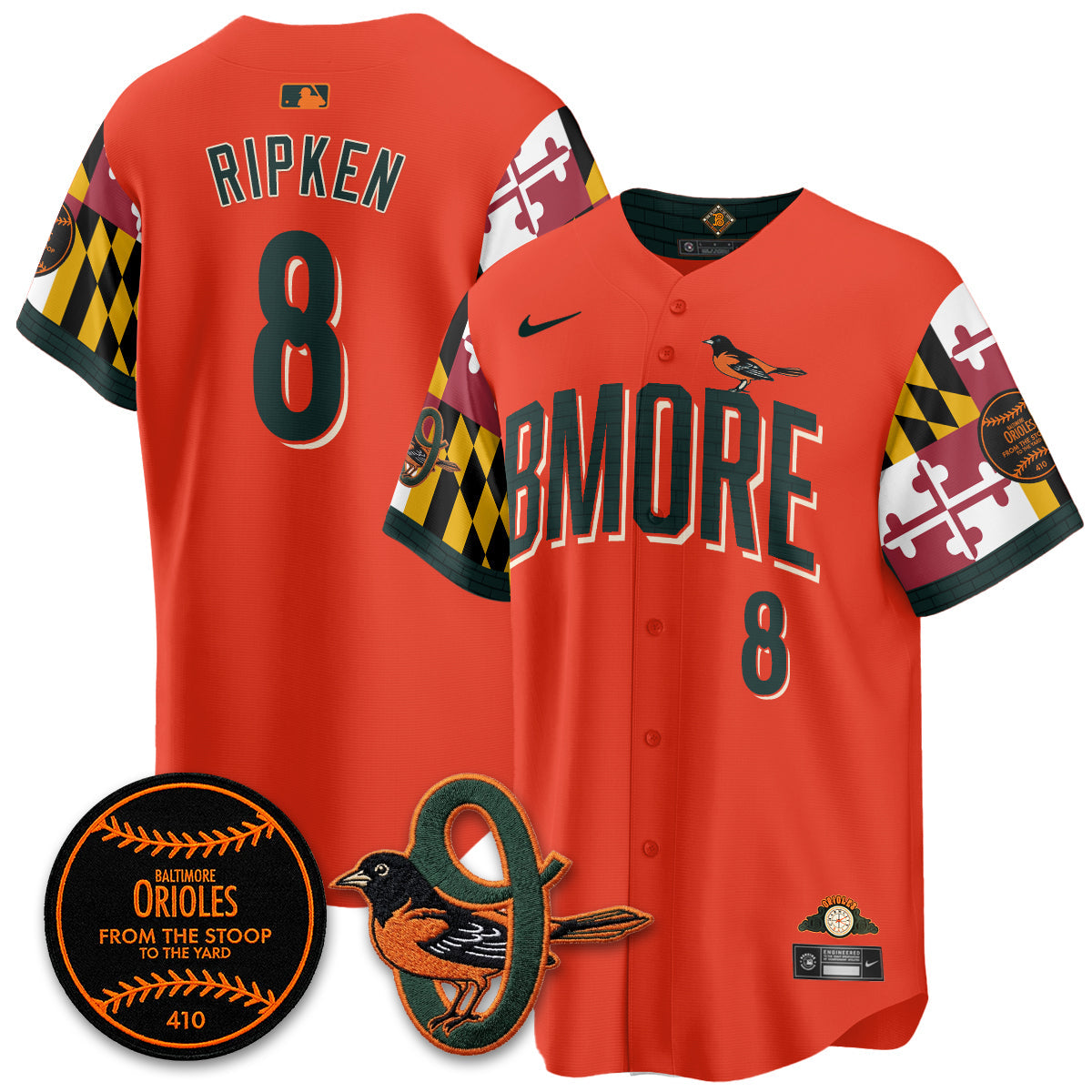 Baltimore Orioles x Maryland State Flag 2026 Vapor Jersey - Stitched-Cuztomshoes