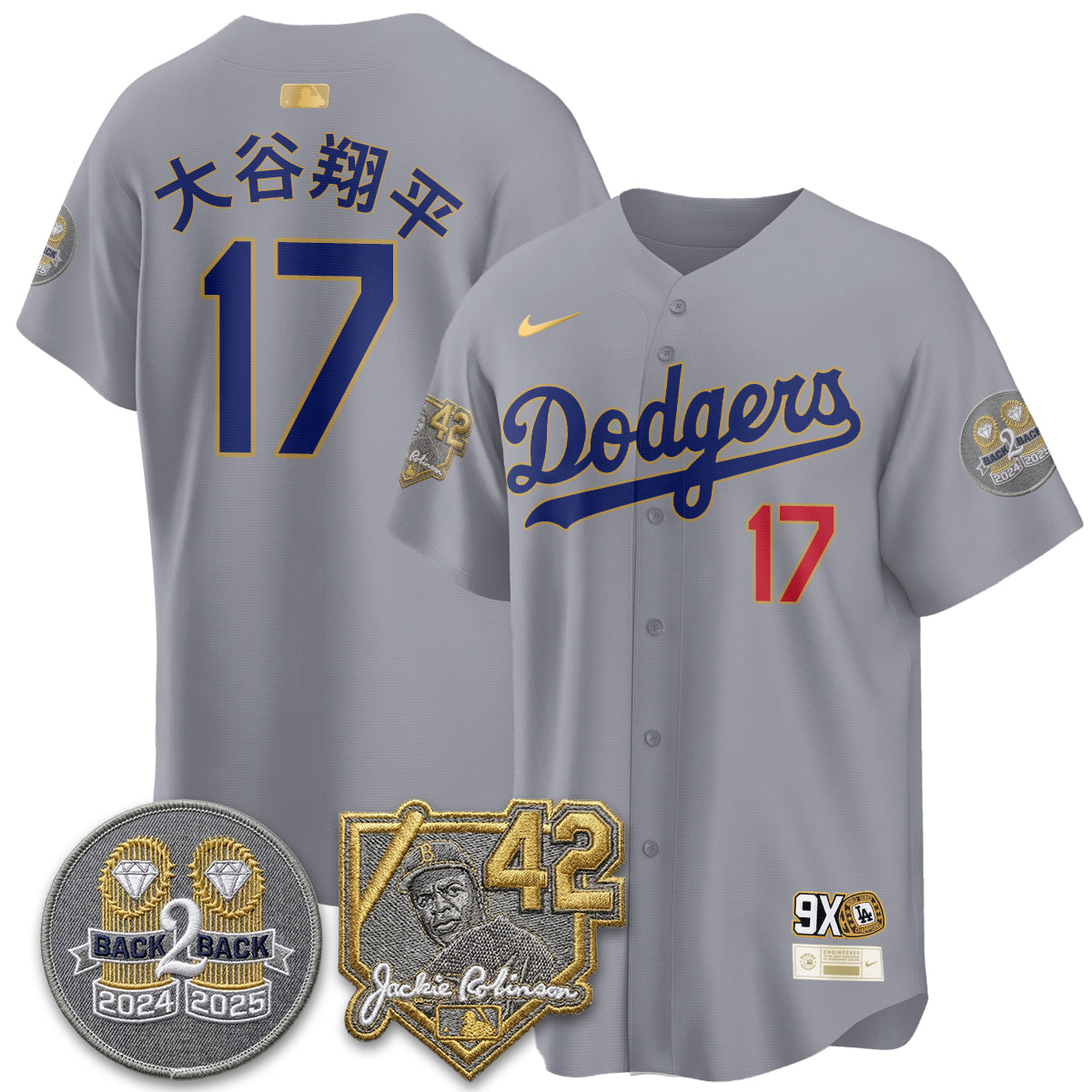 Los Angeles Dodgers - 2026 Jackie Robinson Day Vapor Limited Jersey - Stitched-Cuztomshoes