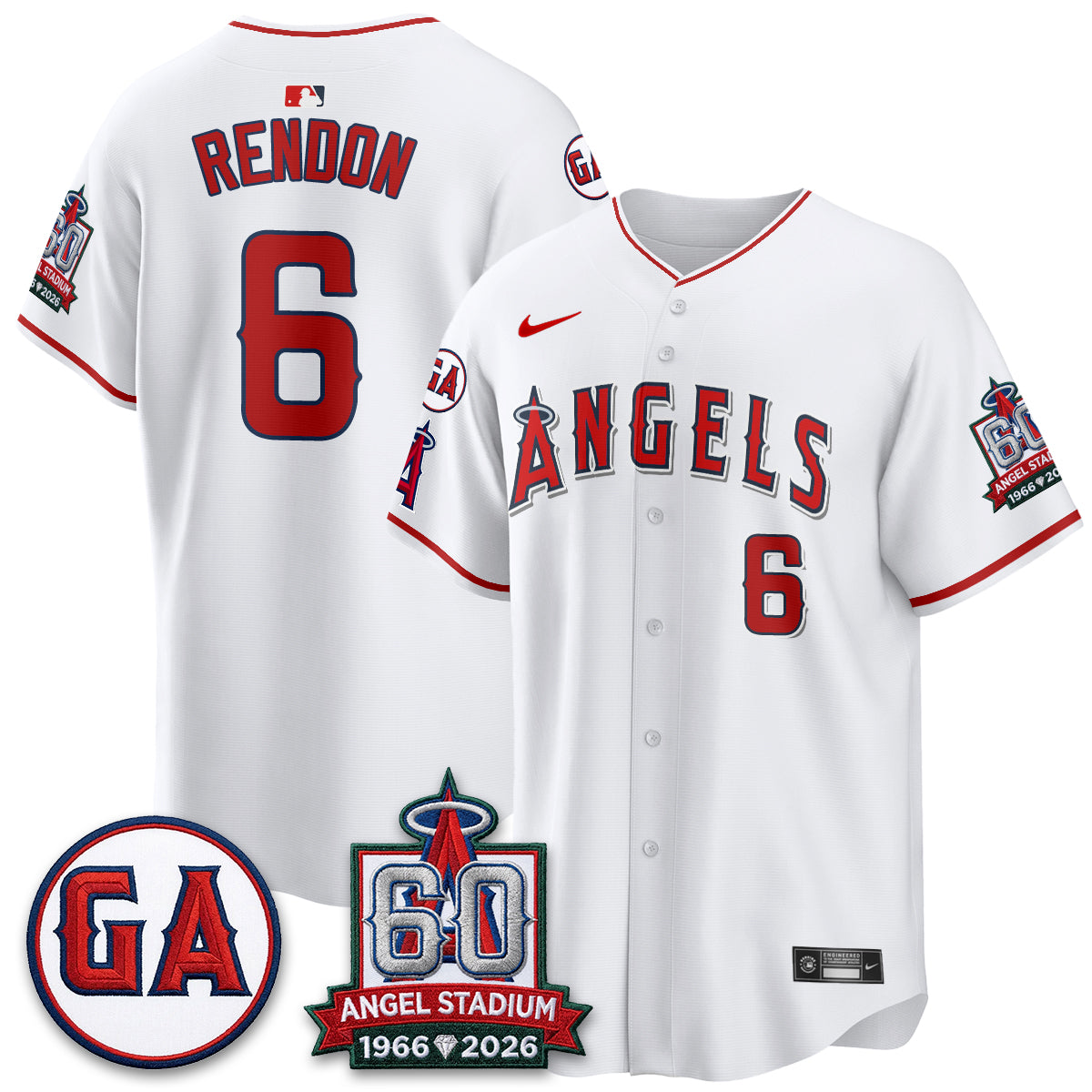 Los Angeles Angels 60th Anniversary Vapor Jersey - Stitched V3-Cuztomshoes