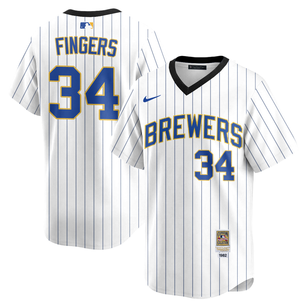 Milwaukee Brewers "Legacy Edition" Vapor Jersey - Stitched-Cuztomshoes