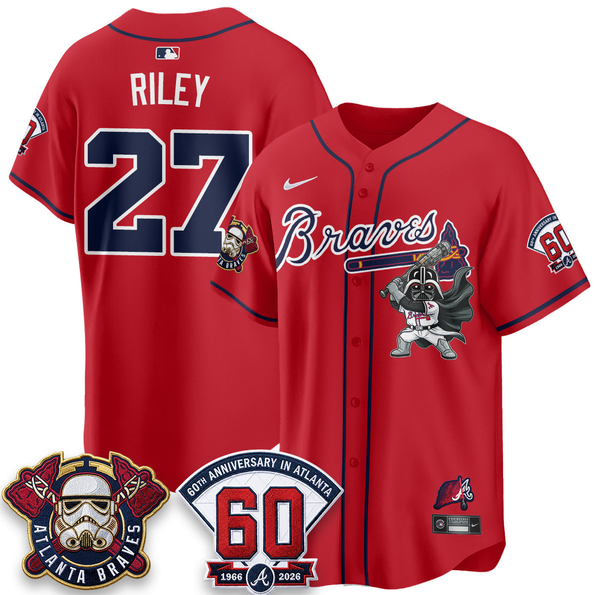 Atlanta Braves x SW Vapor Limited Jersey - Stitched