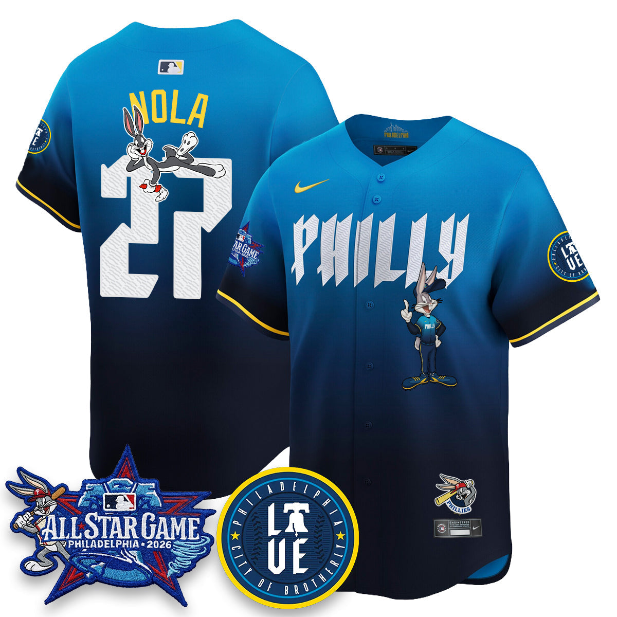 Philadelphia Phillies x Bunny Vapor Premier Limited Jersey - Stitched