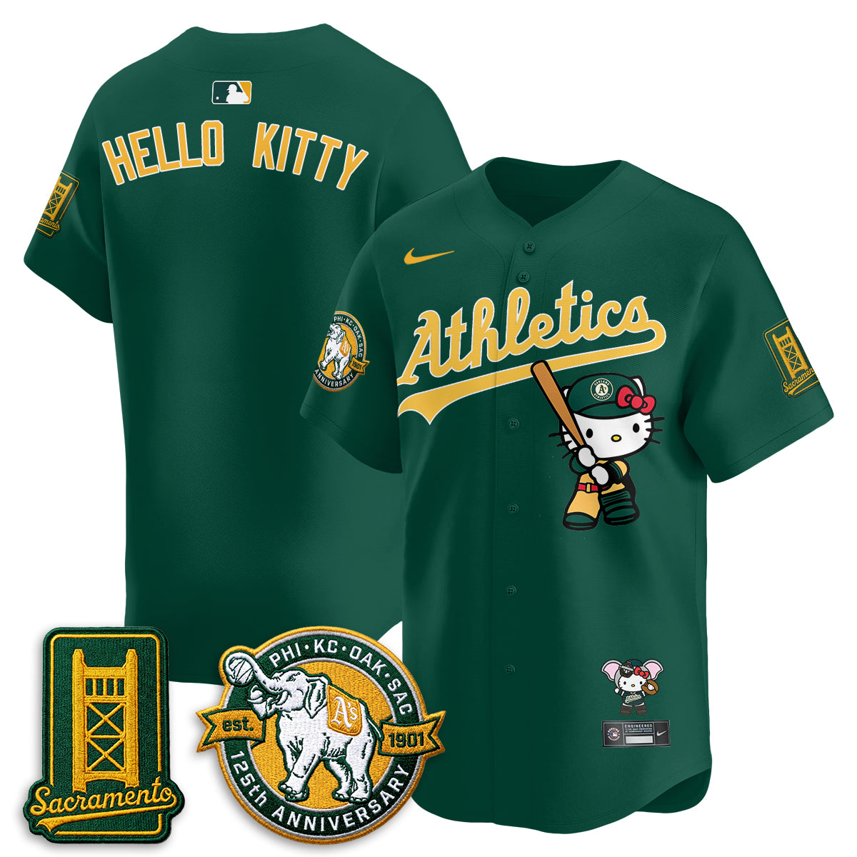 Athletics x Meow KT 2026 Vapor Limited Jersey - Stitched