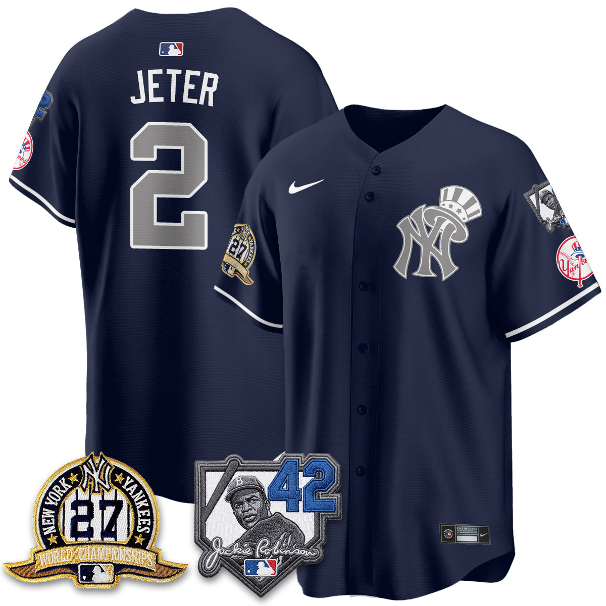 New York Yankees 2026 Jackie Robinson Day Vapor Limited Gold Edition Jersey - Stitched - V2
