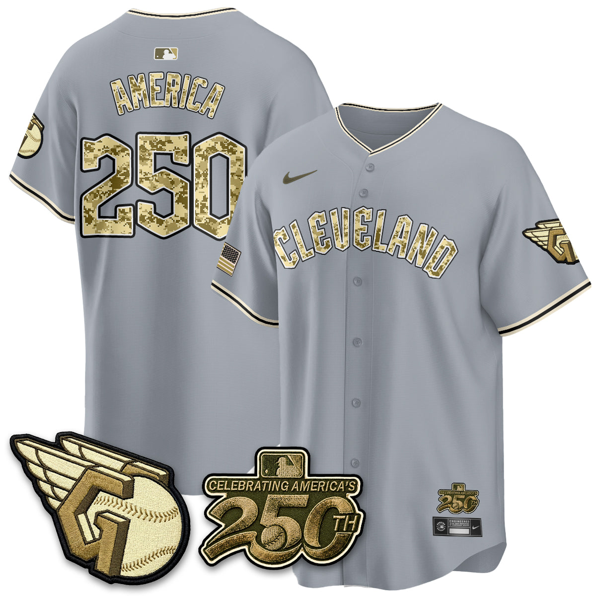 Cleveland Guardians Salute to Service 2026 Vapor Limited Jersey - Stitched