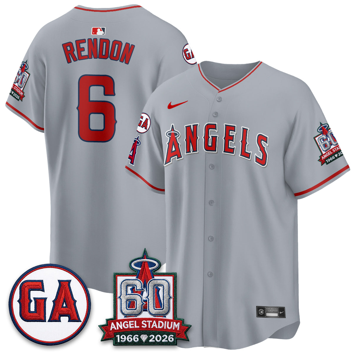 Los Angeles Angels 60th Anniversary Vapor Jersey - Stitched V3-Cuztomshoes