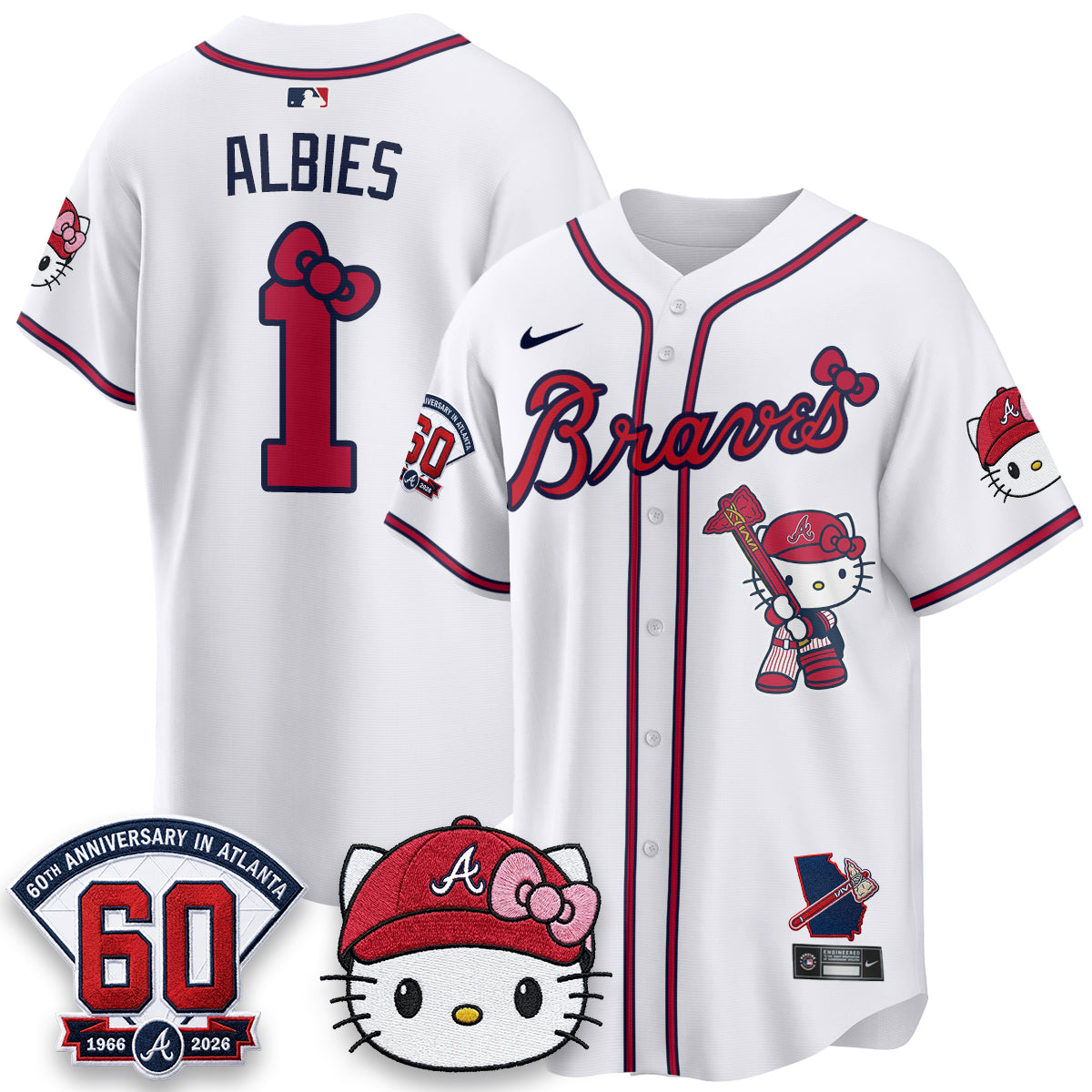 Atlanta Braves x Meow KT 2026 Vapor Limited Jersey - Stitched-Cuztomshoes