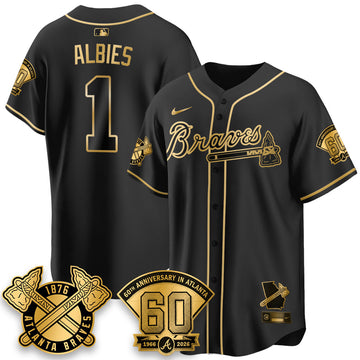 Atlanta Braves 60th Anniversary Special Edition Vapor Limited Jersey - Stitched-Cuztomshoes