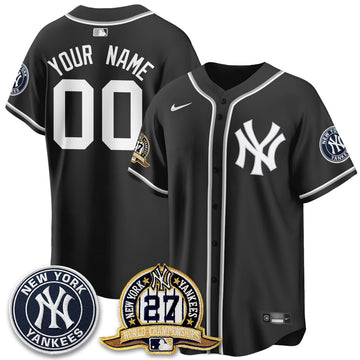 New York Yankees 2026 Black Out Style Vapor Limited Custom Jersey - Stitched
