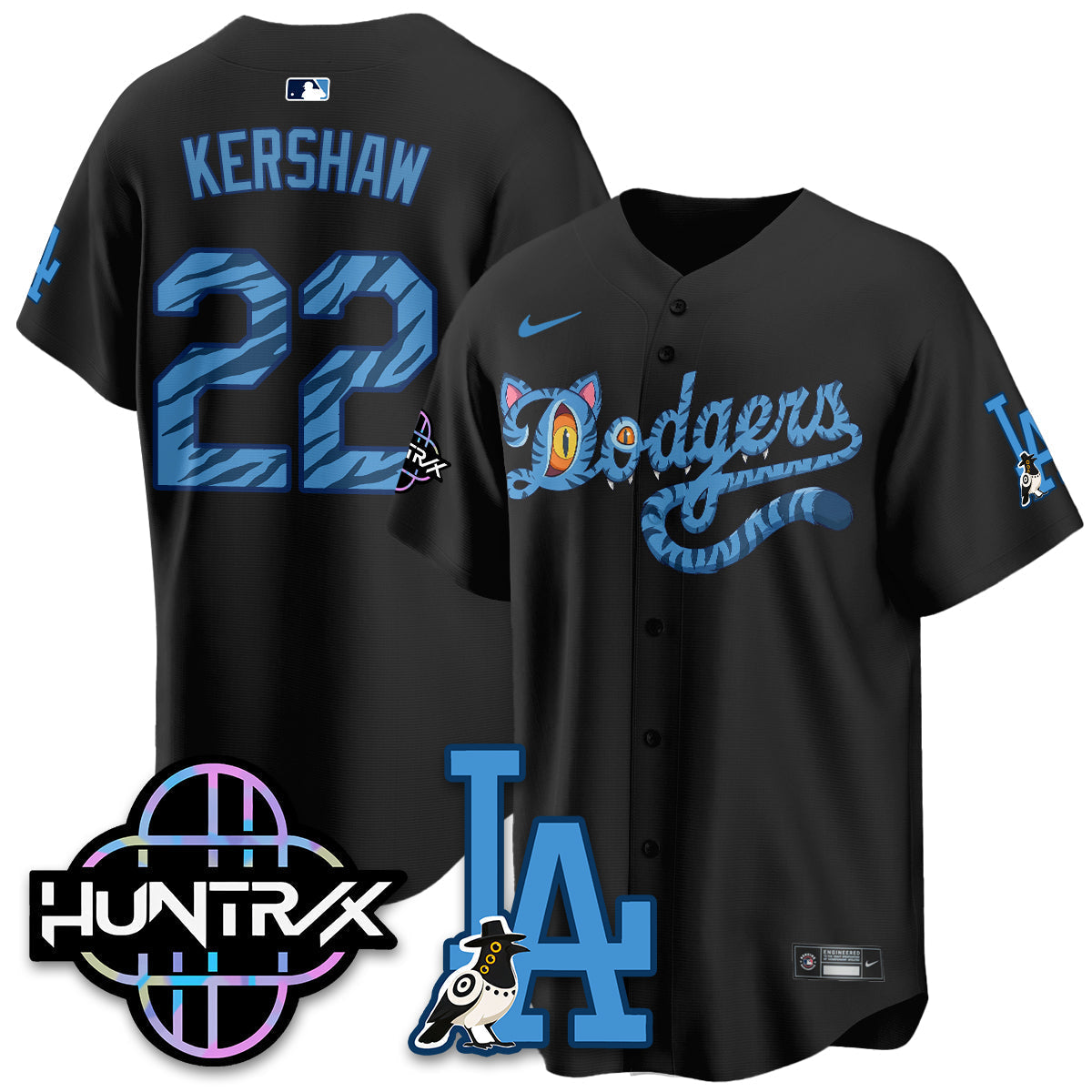 Los Angeles Dodgers x K-Pop Demon Hunters 2026 Vapor Jersey - Stitched-Cuztomshoes