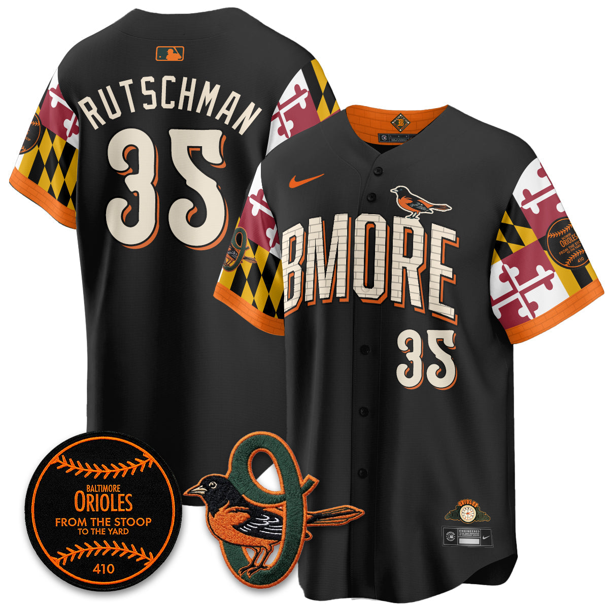 Baltimore Orioles x Maryland State Flag 2026 Vapor Jersey - Stitched-Cuztomshoes