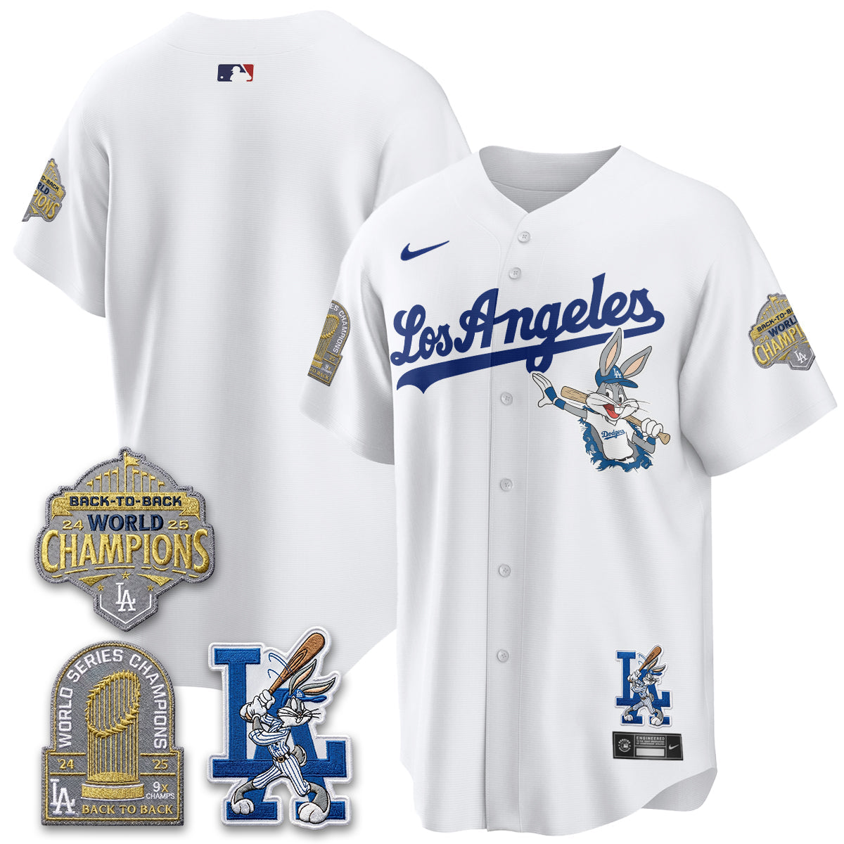 Los Angeles Dodgers Bunny Vapor Limited Jersey - Stitched-Cuztomshoes