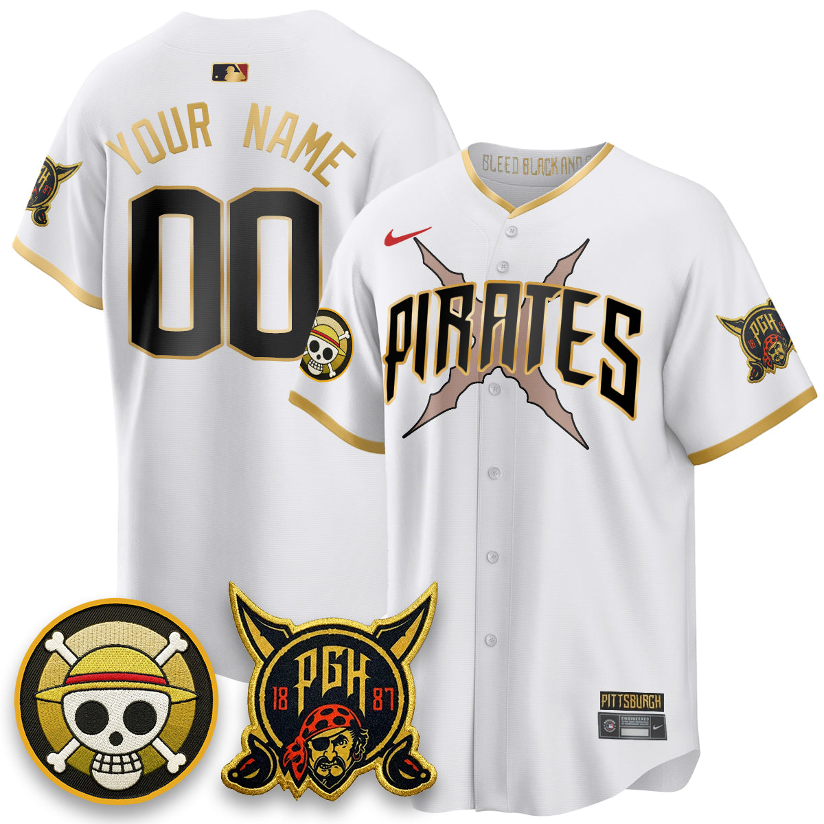 Pittsburgh Pirates 2026 City Connect x OP Vapor Limited Custom Jersey - Stitched