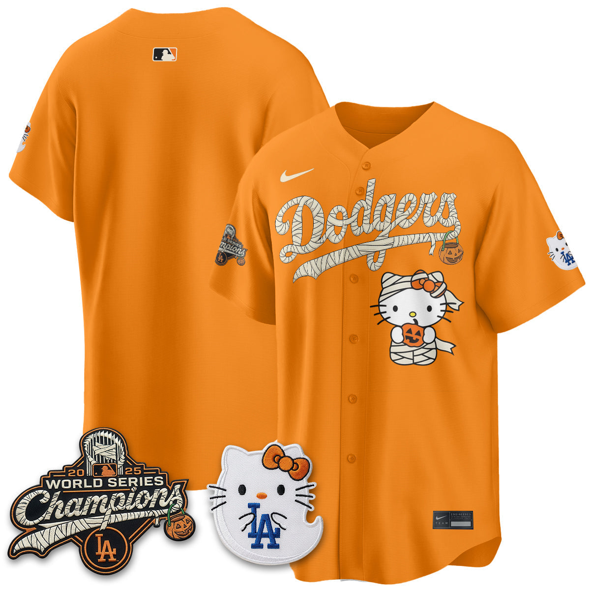 Los Angeles Dodgers Halloween 2026 Vapor Jersey V2- Stitched-Cuztomshoes