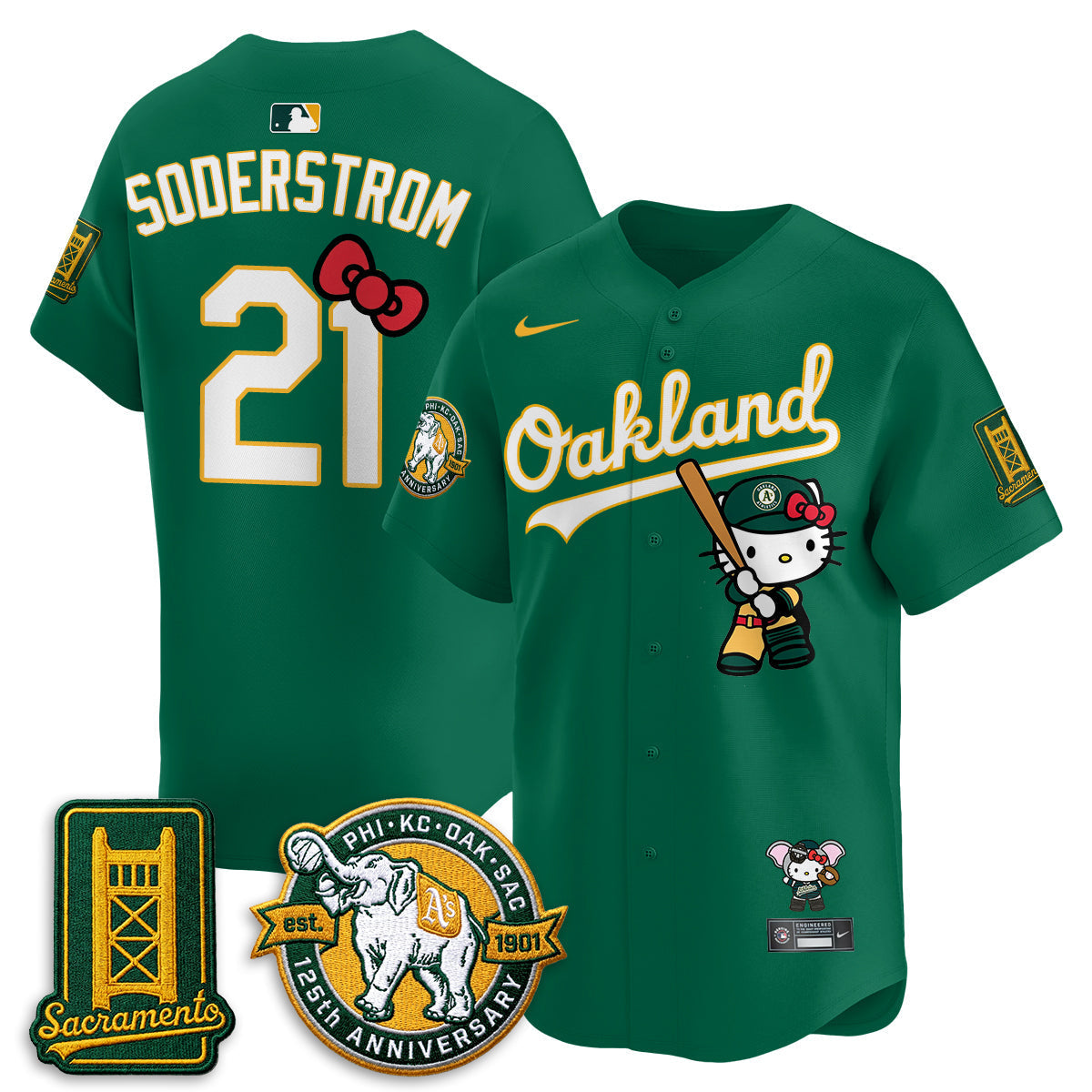 Athletics x Meow KT 2026 Vapor Limited Jersey - Stitched