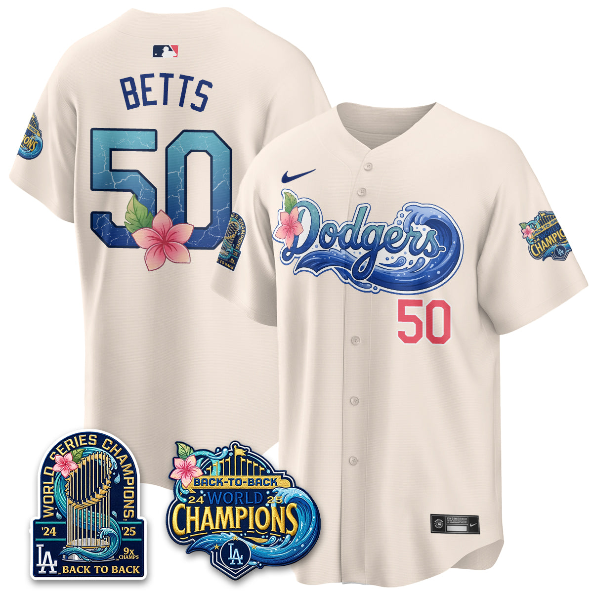 Los Angeles Dodgers Aloha Spirit Vapor Limited Jersey - Stitched-Cuztomshoes