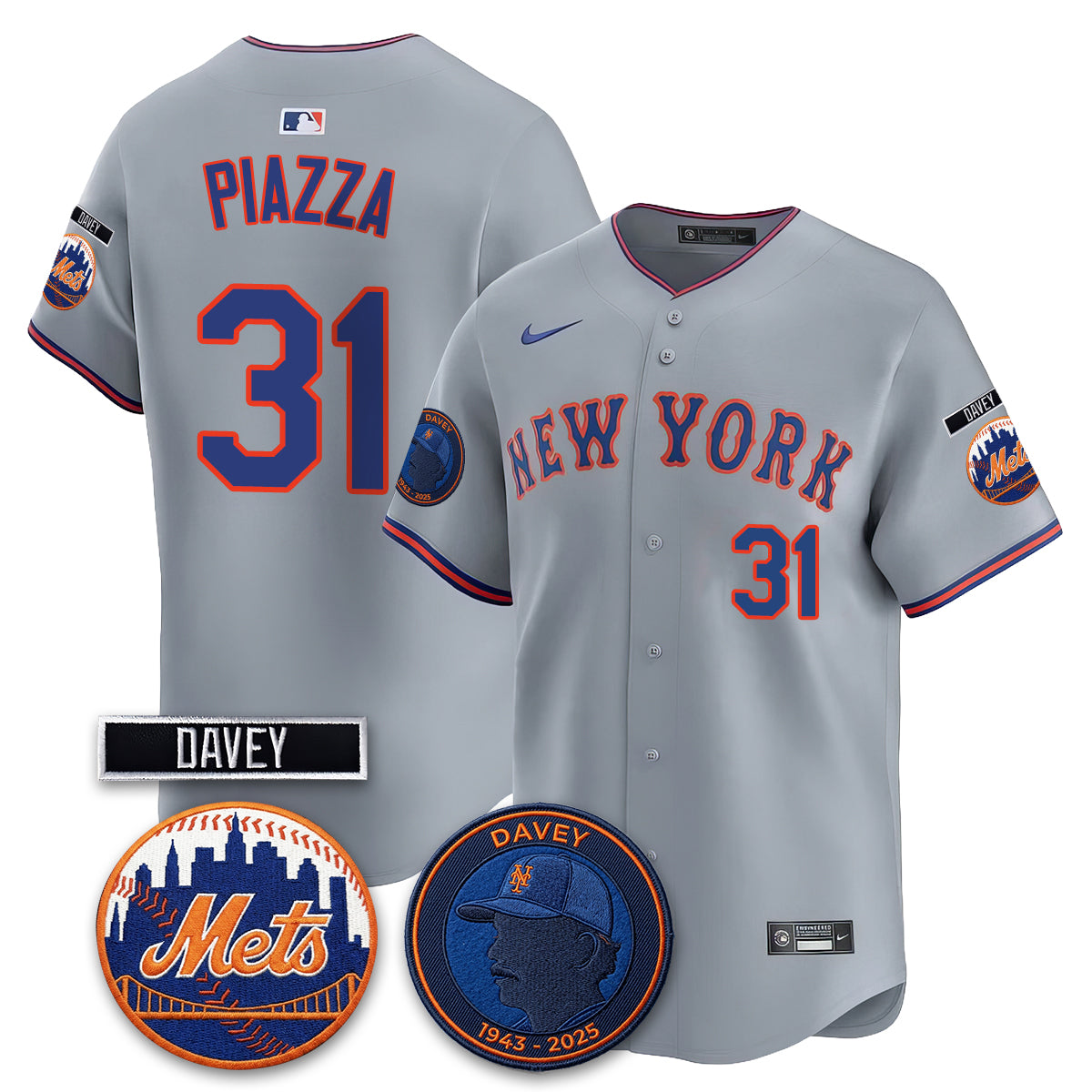 New York Mets 2026 Davey Johnson In Memoriam Vapor Limited Jersey - Stitched-Cuztomshoes