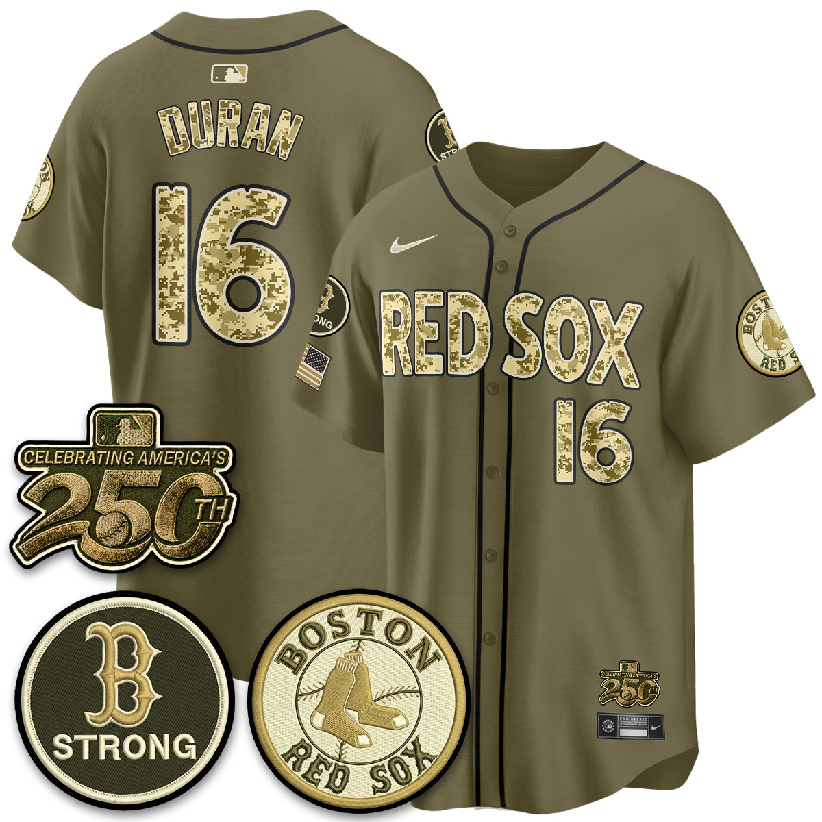 Boston Red Sox 2026 Armed Forces Day Jersey V2 - Stitched