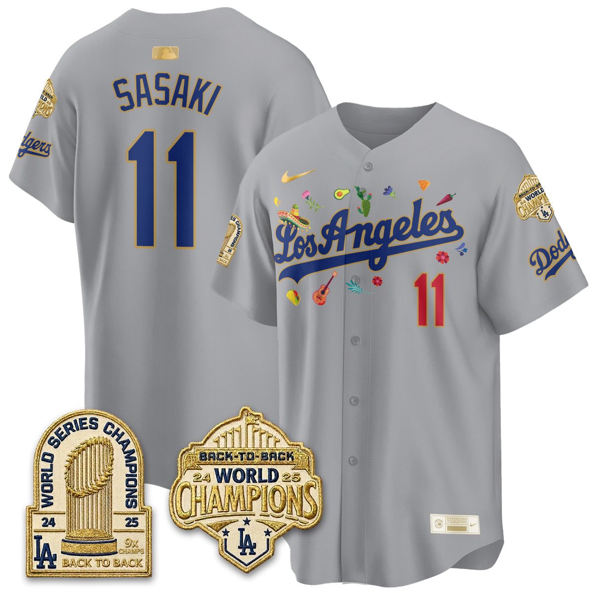 Los Angeles Dodgers Mexican Heritage 2026 Premier Limited Vapor Jersey - Stitched-Cuztomshoes