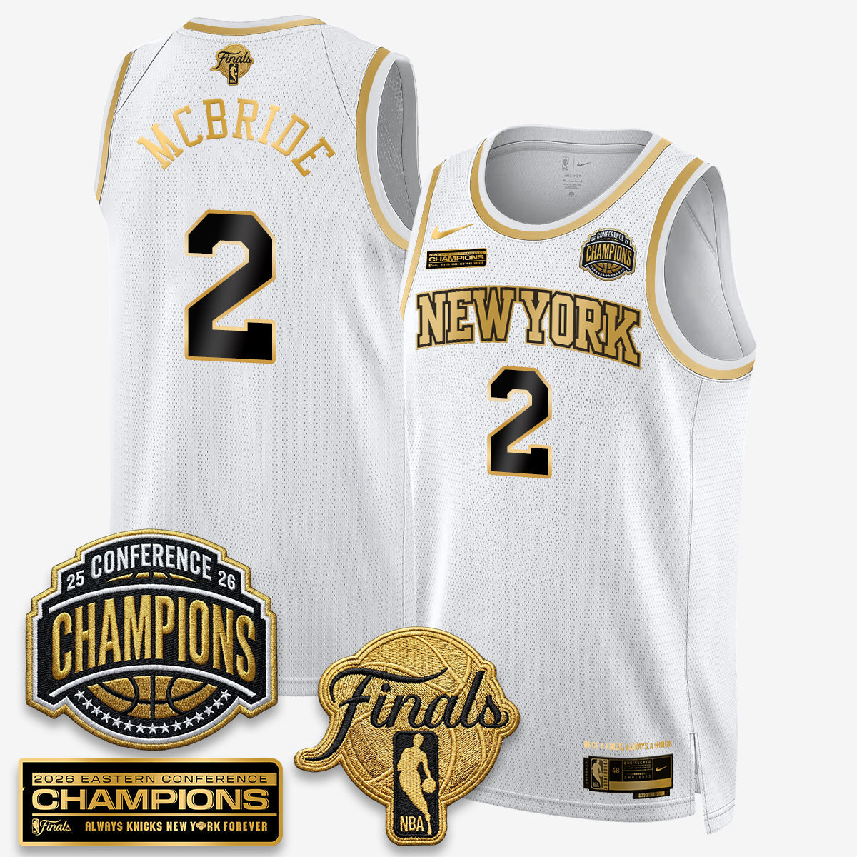 New York Knicks 2026 Basketball Eastern Conference Champions Vapor Special Edition Jersey - Stitched-Cuztomshoes