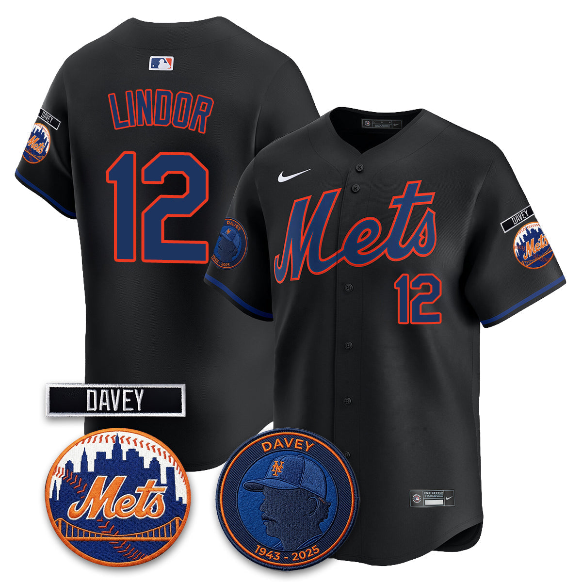 New York Mets 2026 Davey Johnson In Memoriam Vapor Limited Jersey - Stitched-Cuztomshoes