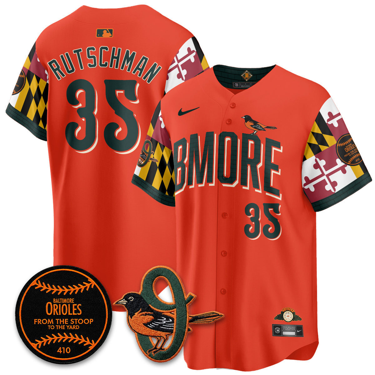 Baltimore Orioles x Maryland State Flag 2026 Vapor Jersey - Stitched-Cuztomshoes